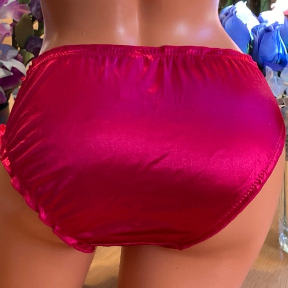 Cherry Red 8/XL Buttery Soft Silky 2nd Skin Panty - Picture 2 of 5